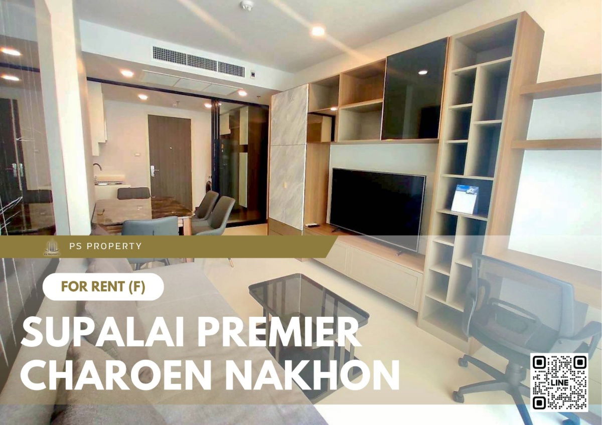 For rent ✨ Supalai Premier Charoen Nakhon ✨ Fully furnished and equipped, near BTS Khlong San