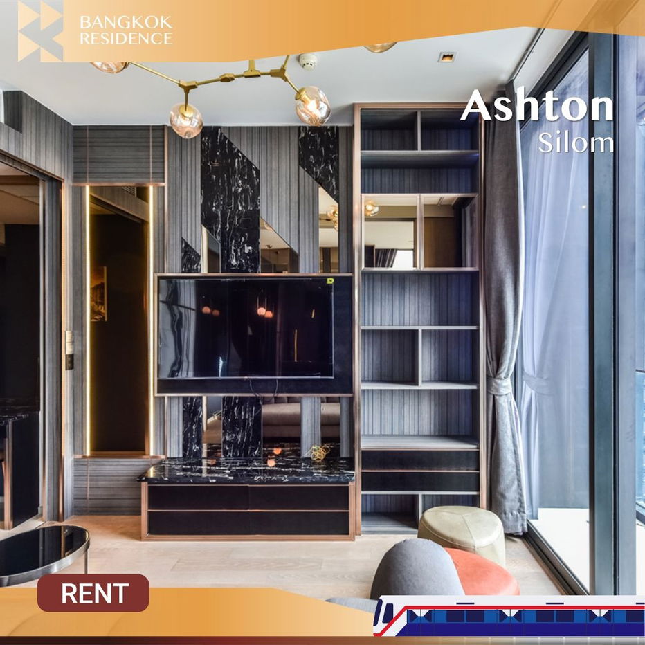 Ashton Silom 💎 Spacious, Beautifully Decorated High-floor Unit 💫 Near BTS Chong Nonsi
