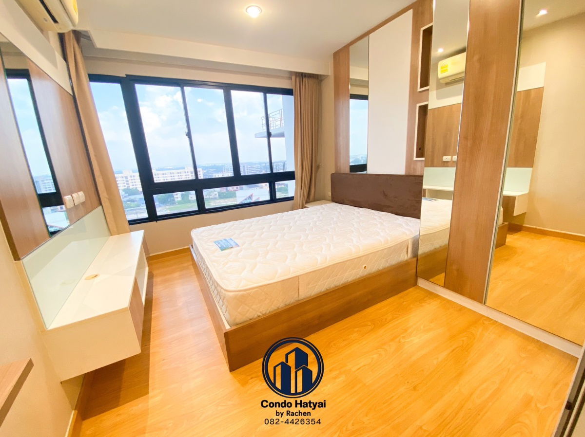 For rent: Plus Condo 2, District 8, 10th floor, 1 bedroom, District 8 view, 7,500 baht/month