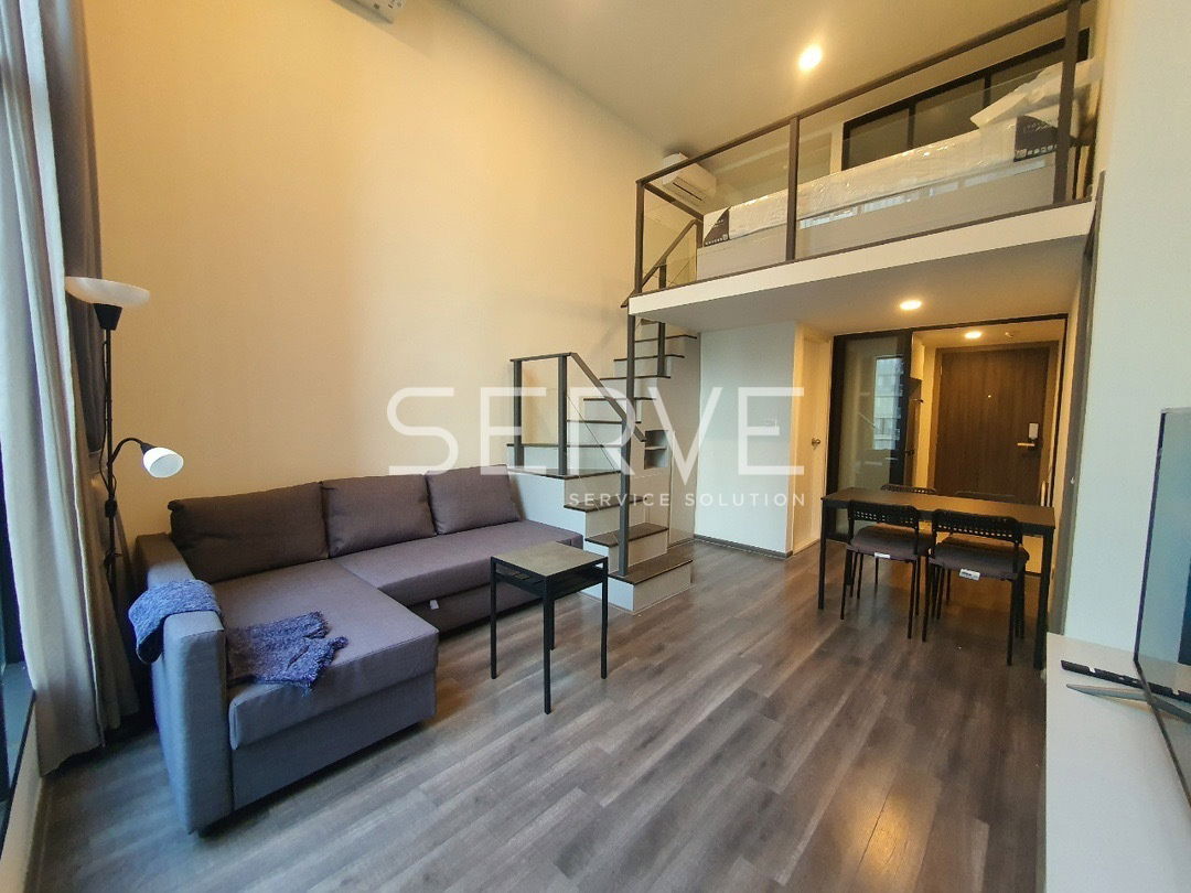 Duplex 2 Beds Nice Room Fully furnished Good Location Close to MRT Rama 9,Central Rama 9 @ KnightsBridge Space - Rama 9