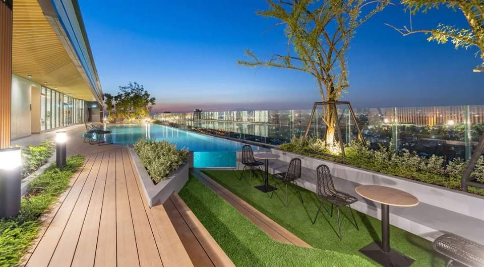 🏙️ For Rent: Condo near Kasetsart University, next to 🚆 BTS Kaset ✨ Fully furnished and ready to move in‼️ 💰 Rental price: 14,000 THB/month