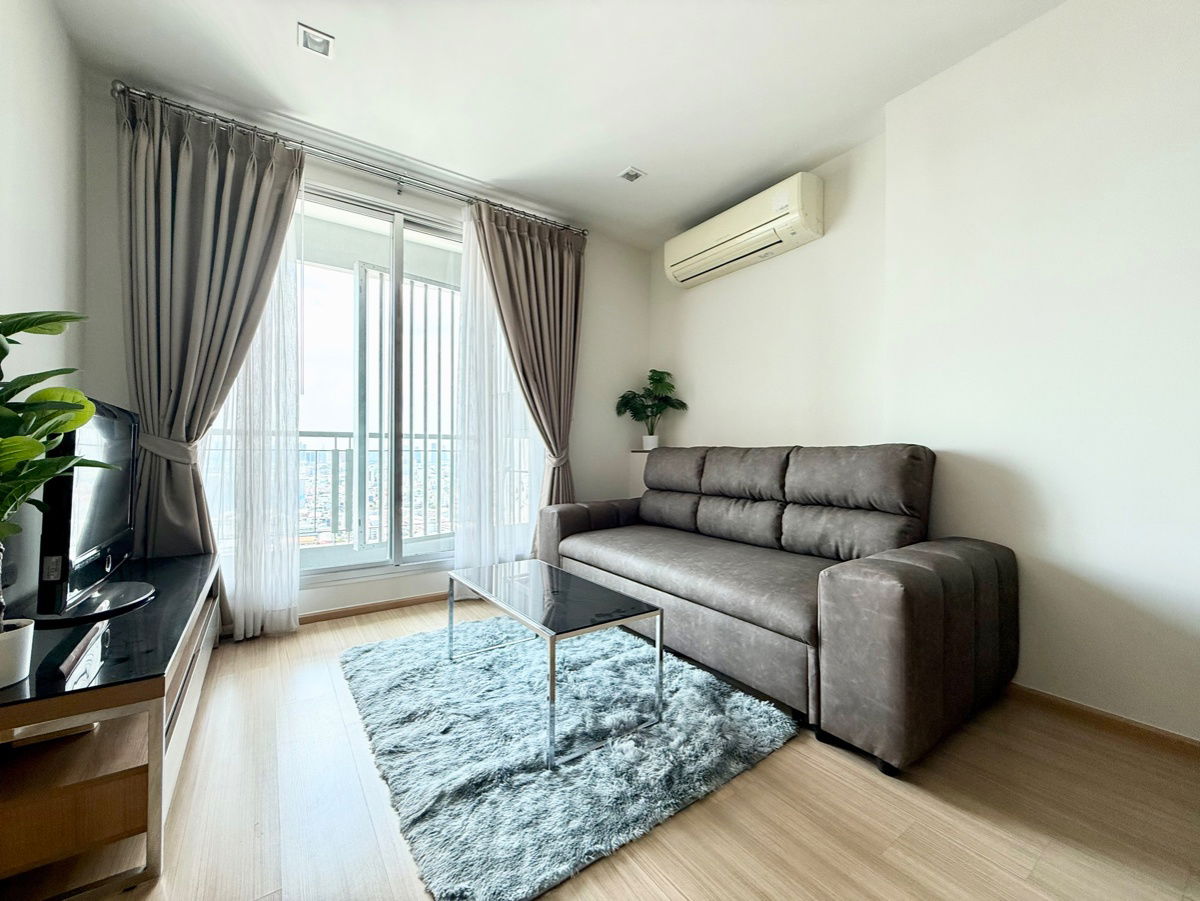 Ready to move in "𝐑𝐡𝐲𝐭𝐡𝐦 𝐑𝐚𝐭𝐜𝐡𝐚𝐝𝐚-𝐇𝐮𝐚𝐢𝐤𝐡𝐰𝐚𝐧𝐠" 1 Bedroom 46 Sq.m. Floor 33 , Near : MRT-Huaikhwang