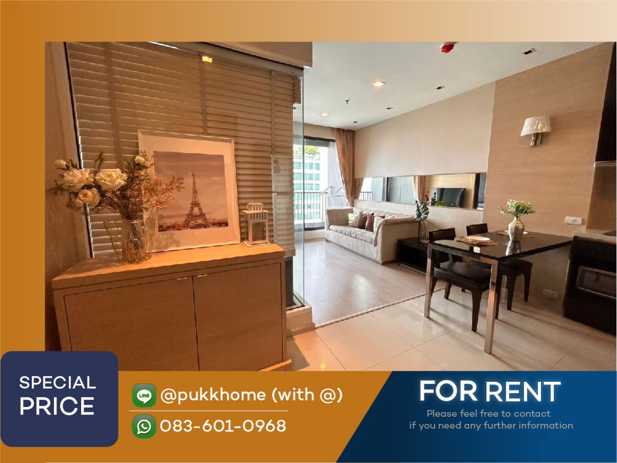 Rhythm สุขุมวิท 44/1 ✨ เฟอร์ครบ มีอ่างอาบน้ำ 📞 Line : @pukkhome (มี@)