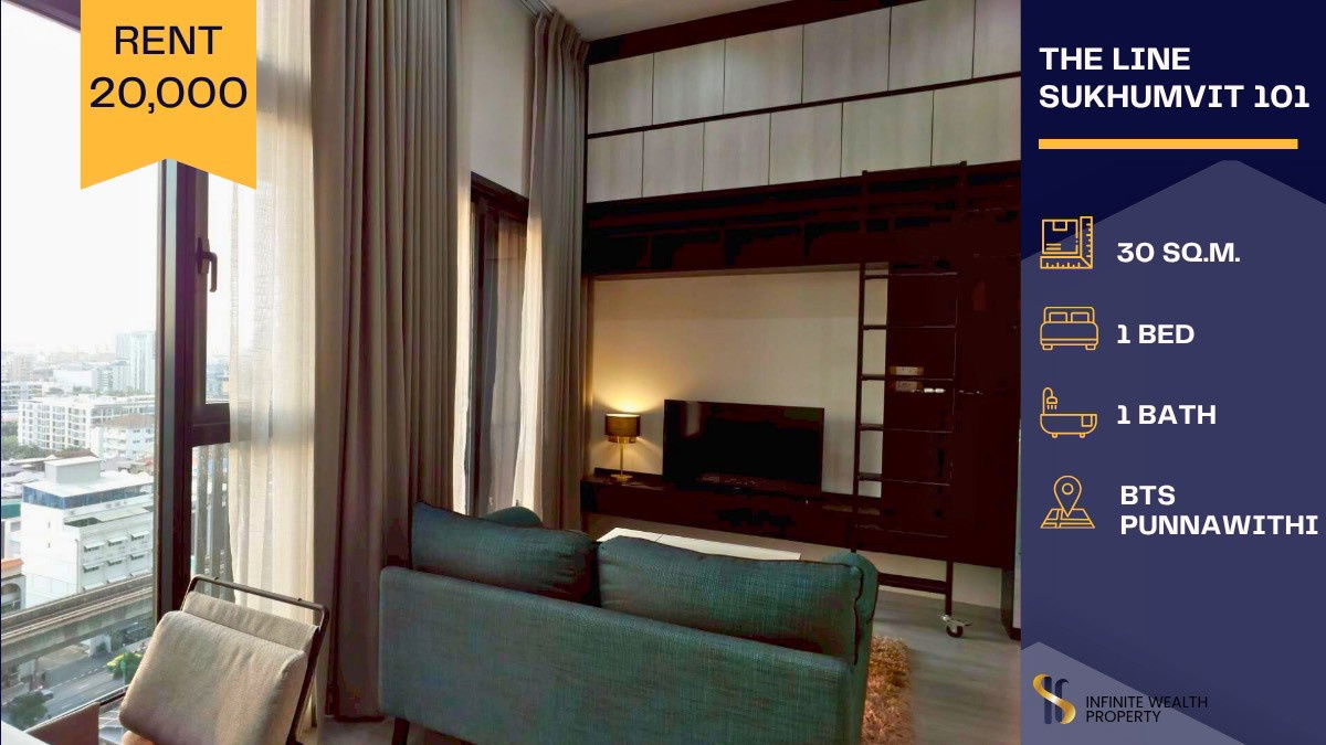 🌤️ Bright and open west-facing room with a great city view at The Line Sukhumvit 101🏢