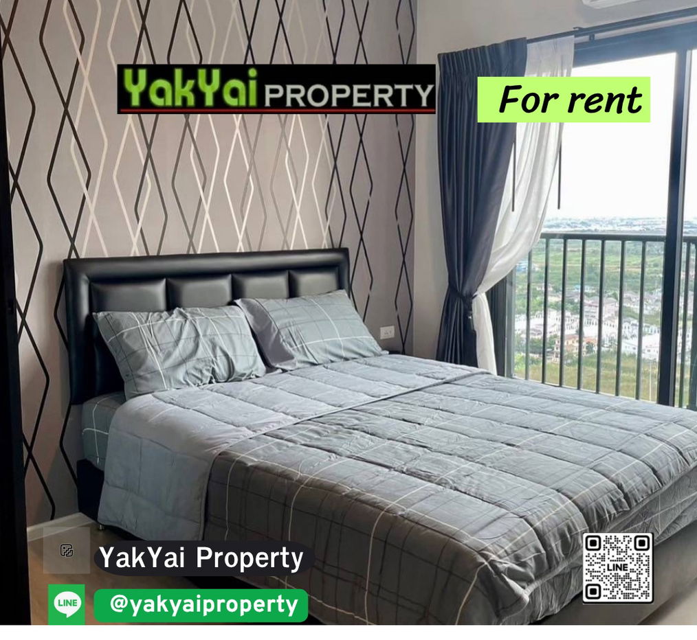 🎄🎅Giant for rent 🎅🎄Condo next to Mega Bangna at A Space mega Bangna, walk to it!! Fully furnished with electrical appliances🔥✨Rental price 8500