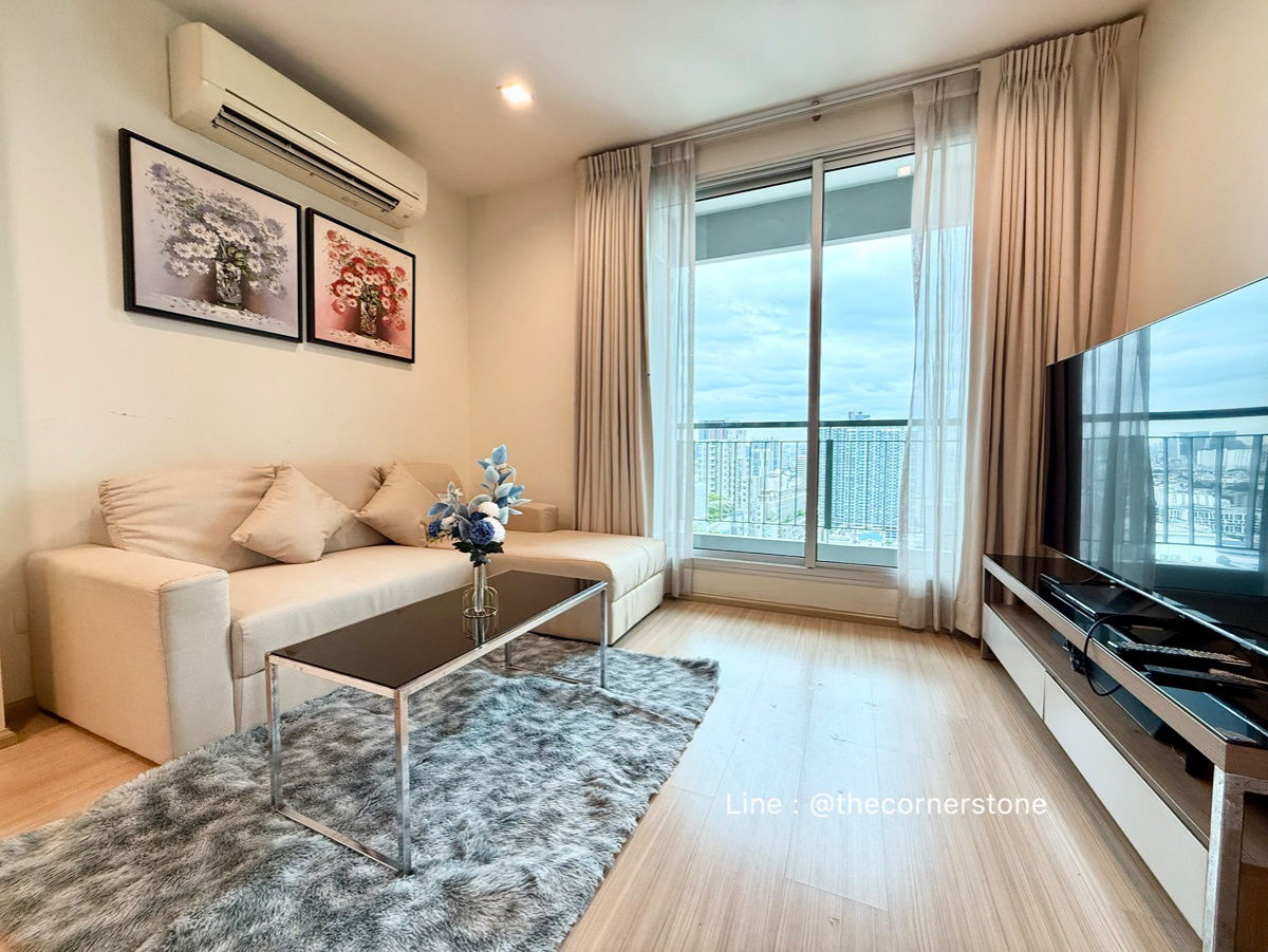 Ready to move in❗️"𝐑𝐡𝐲𝐭𝐡𝐦 𝐑𝐚𝐭𝐜𝐡𝐚𝐝𝐚-𝐇𝐮𝐚𝐢𝐤𝐡𝐰𝐚𝐧𝐠" 2 Bed 1 Bath (Corner) Near MRT-Huaikhwang