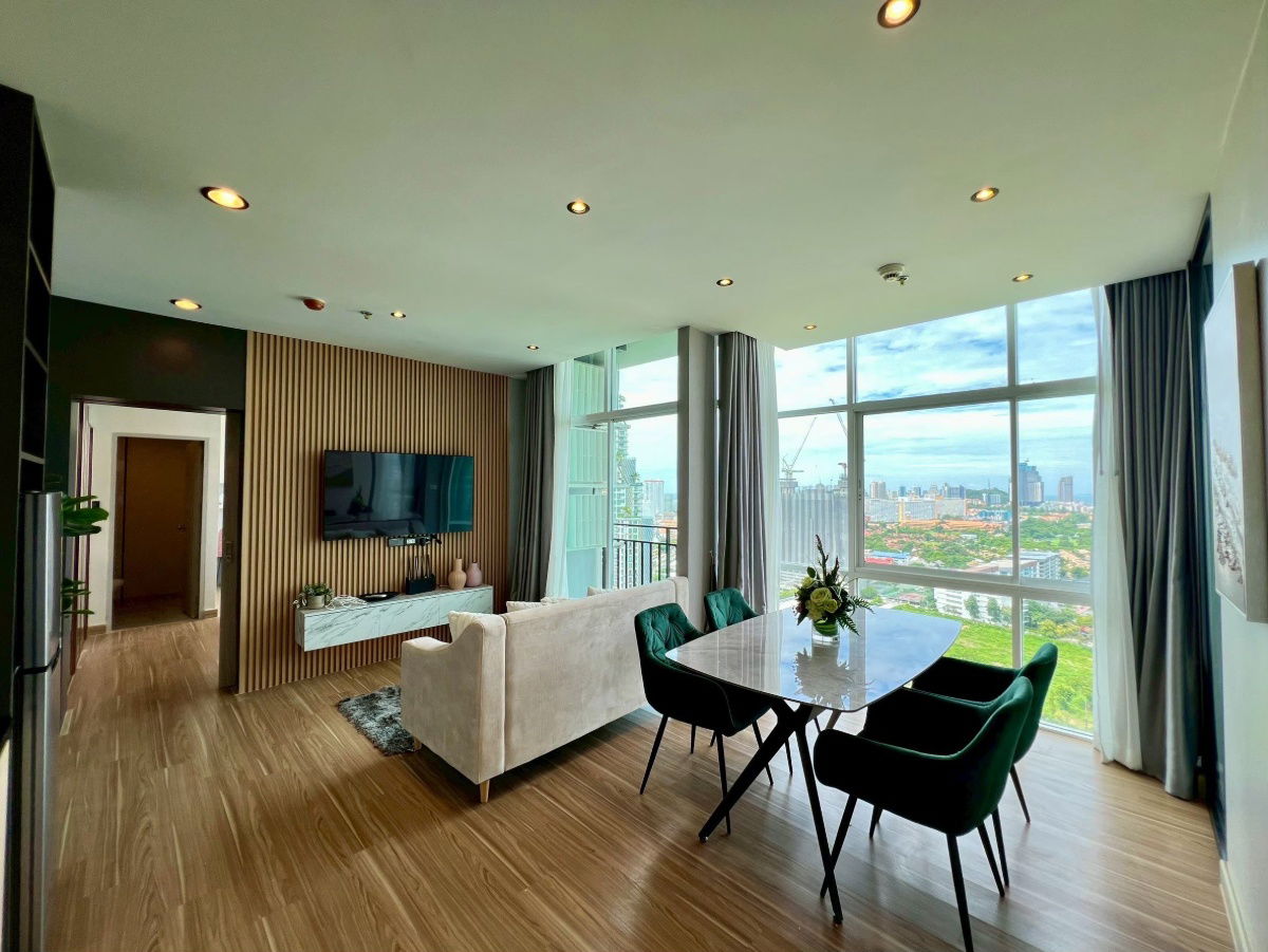 2 Beds, 2 Baths, Big living Area with all facilities needed 63 Sqm.