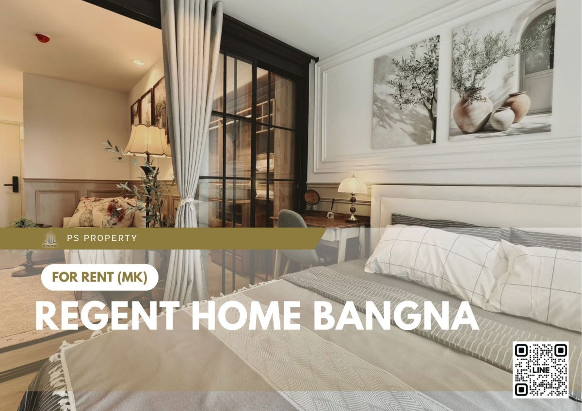 For rent ✨ Regent home bangna ✨ Fully furnished and equipped, near BTS Bangna