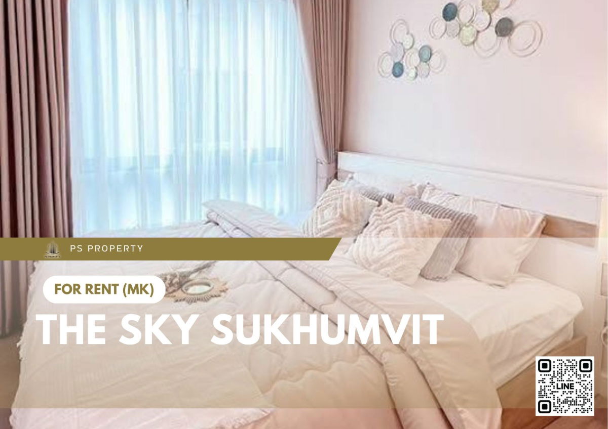 出租📍The Sky Sukhumvit 📍家具齐全，靠近BTS Udomsuk