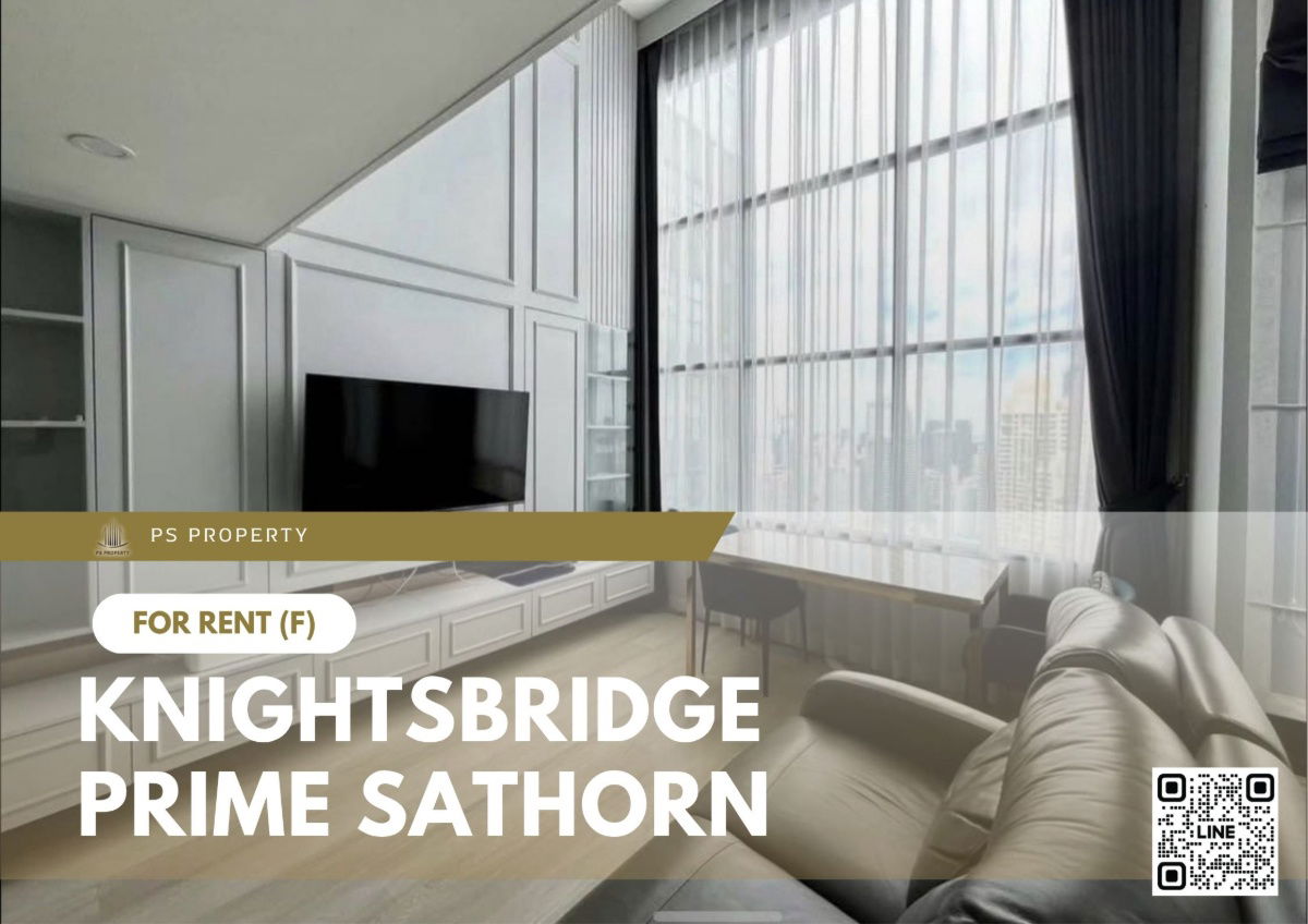 For rent 📍 Knightsbridge Prime Sathorn 📍 Fully furnished and equipped, near BTS Chong Nonsi