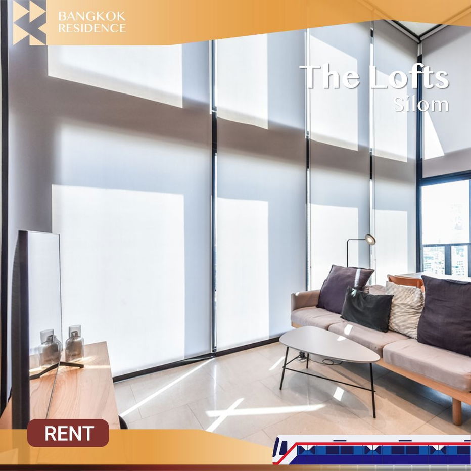 The Lofts Silom ✨ Fully-Furnished Stylish Unit in Central Sathorn 🏙️ Near BTS Surasak