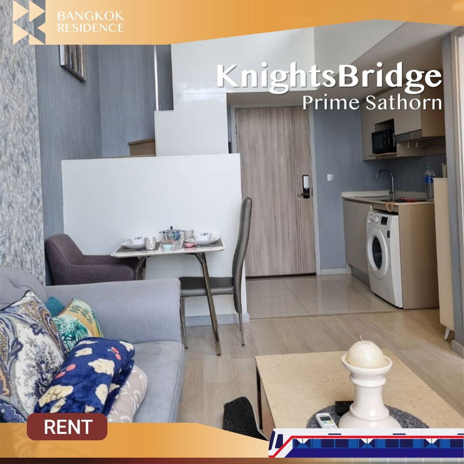 KnightsBridge Prime Sathorn 💎Spacious High-Floor Unit  💫 Near BTS Chong Nonsi
