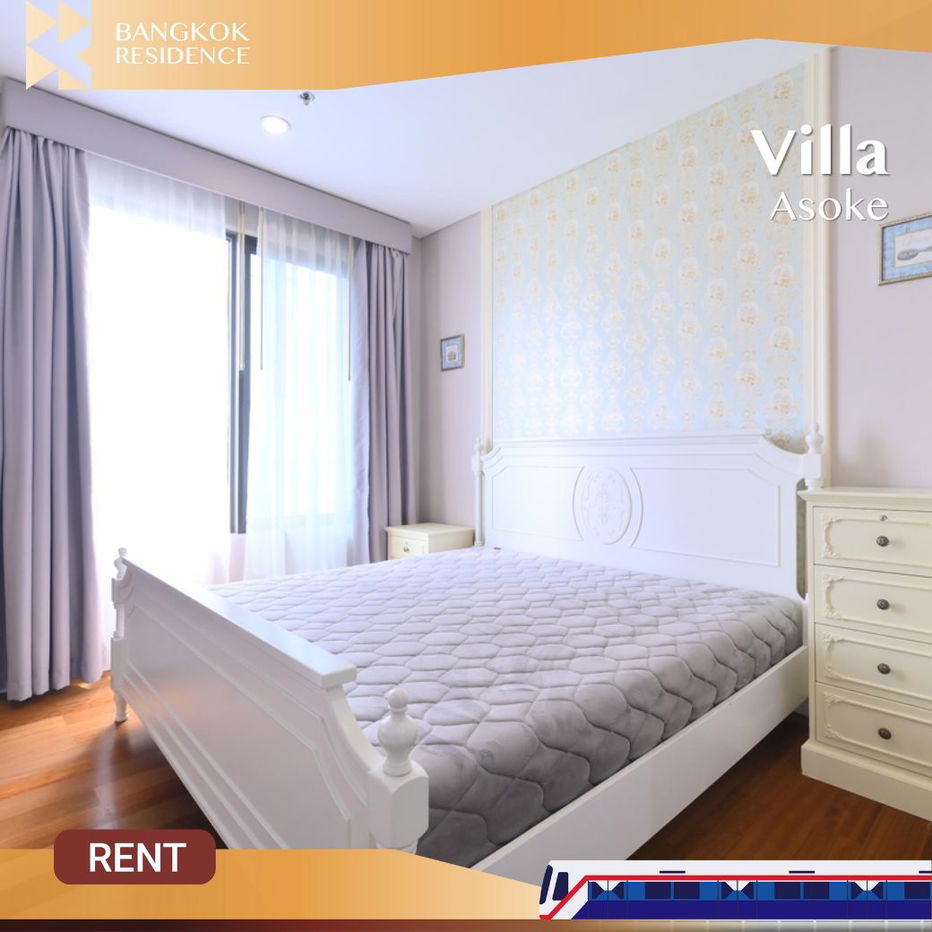 Urgent Rent Out! Villa Asoke ⚡️ Great room, Fully furnished, Great Value 🚇 Near MRT Phetchaburi