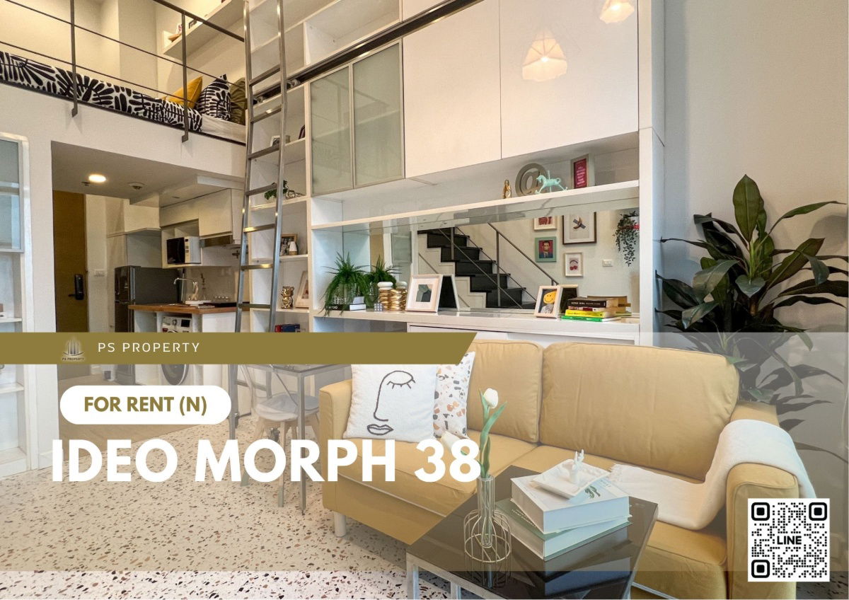 For rent ✨ IDEO Morph 38 ✨ Pet friendly, fully furnished and equipped, near BTS Thonglor