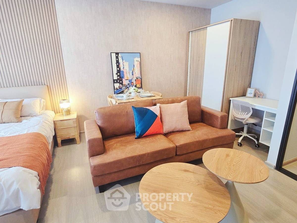 位于 ASPIRE Onnut 车站的 1 居公寓，靠近 BTS On Nut（ID 2343460）