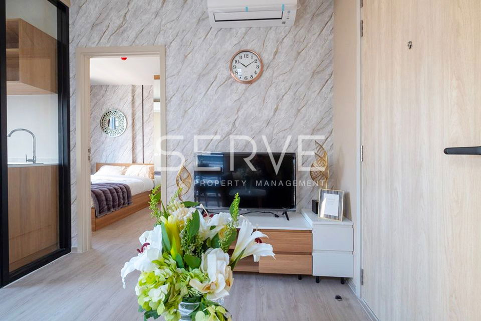 Bangna ဧရိယာရှိ 1 Bed Luxury Style ပရိဘောဂအပြည့်အစုံပါသောကွန်ဒို တည်နေရာကောင်း Central Plaza Bangna & Big C @ NUE Noble Center Bangna ဘေး၊