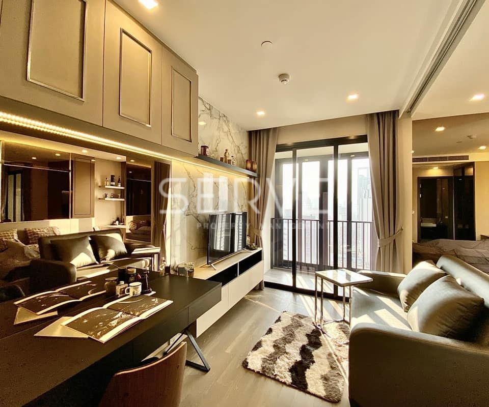 Nice Decorate 1 Bed 34 sq.m. High Fl. 25+ Good Location MRT Sukhumvit 20 m. and BTS Asok 230 m. at Ashton Asoke Condo / For Rent
