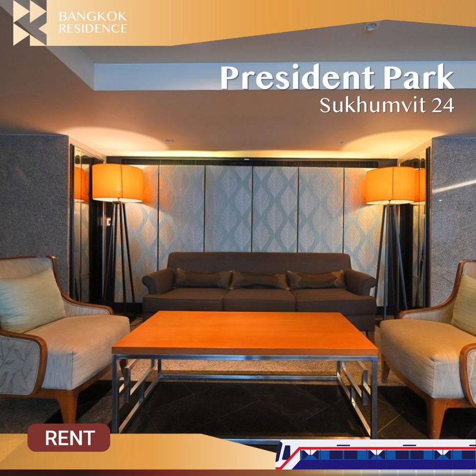 President Park Sukhumvit 24 ✨ Newly renovated, high floor, pet-friendly 🐶 Near BTS Phrom Phong