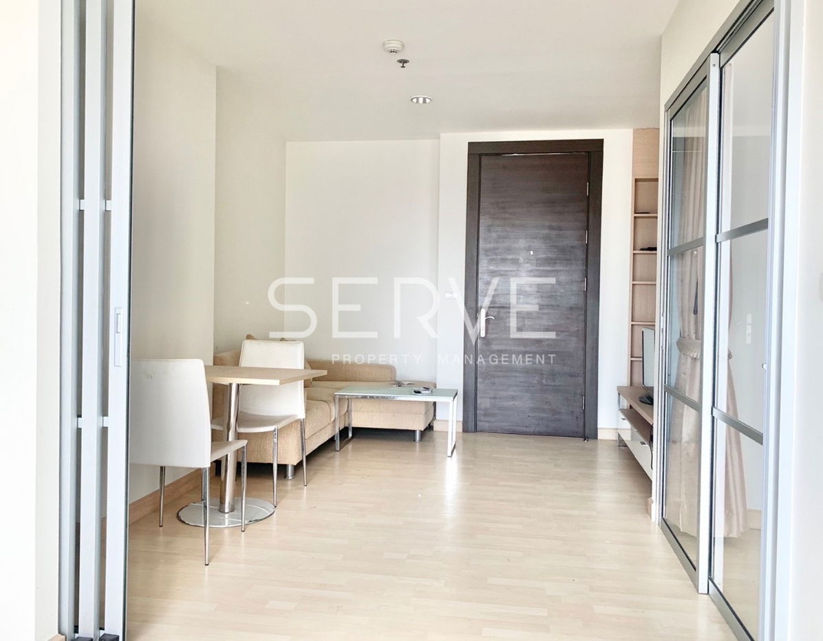 1 Bed Large room Unblock view Fully furnished Closed Kitchen Perfect Location Next to MRT Ratchadaphisek 0 m @ Rhythm Ratchada