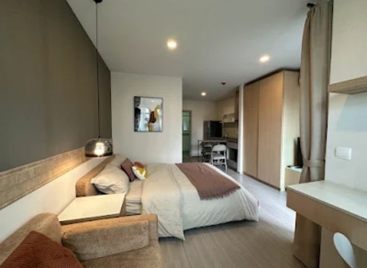 Condo for rent Aspire Asoke Ratchada 1 bedroom 1 bathroom 5th floor 28 sqm.