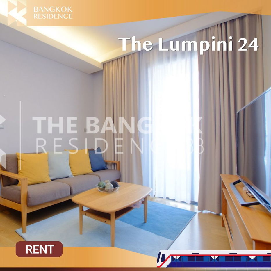 The Lumphini 24 🏙️ Well-furnished room with unobstructed full view 🛋️ Near BTS Phrom Phong