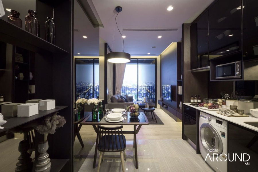 1 Bed Large Room Nice Room  Fully furnished New Condo Good Location Close to BTS Ari station  @ Noble Around Ari