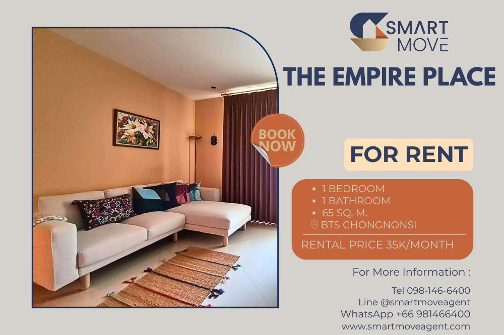 Code C20221201718.......The Empire Place  For Rent, 1 bedroom, 1 bathroom, furnished, ready to move in