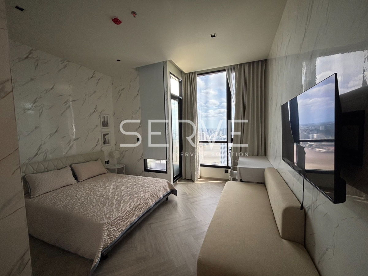 🔥16K🔥 - River view with Studio 25 sq.m. High Fl. Good Location Close to Asiatique Riverfront at Chapter Charoennakhon Riverside Condo / For Rent