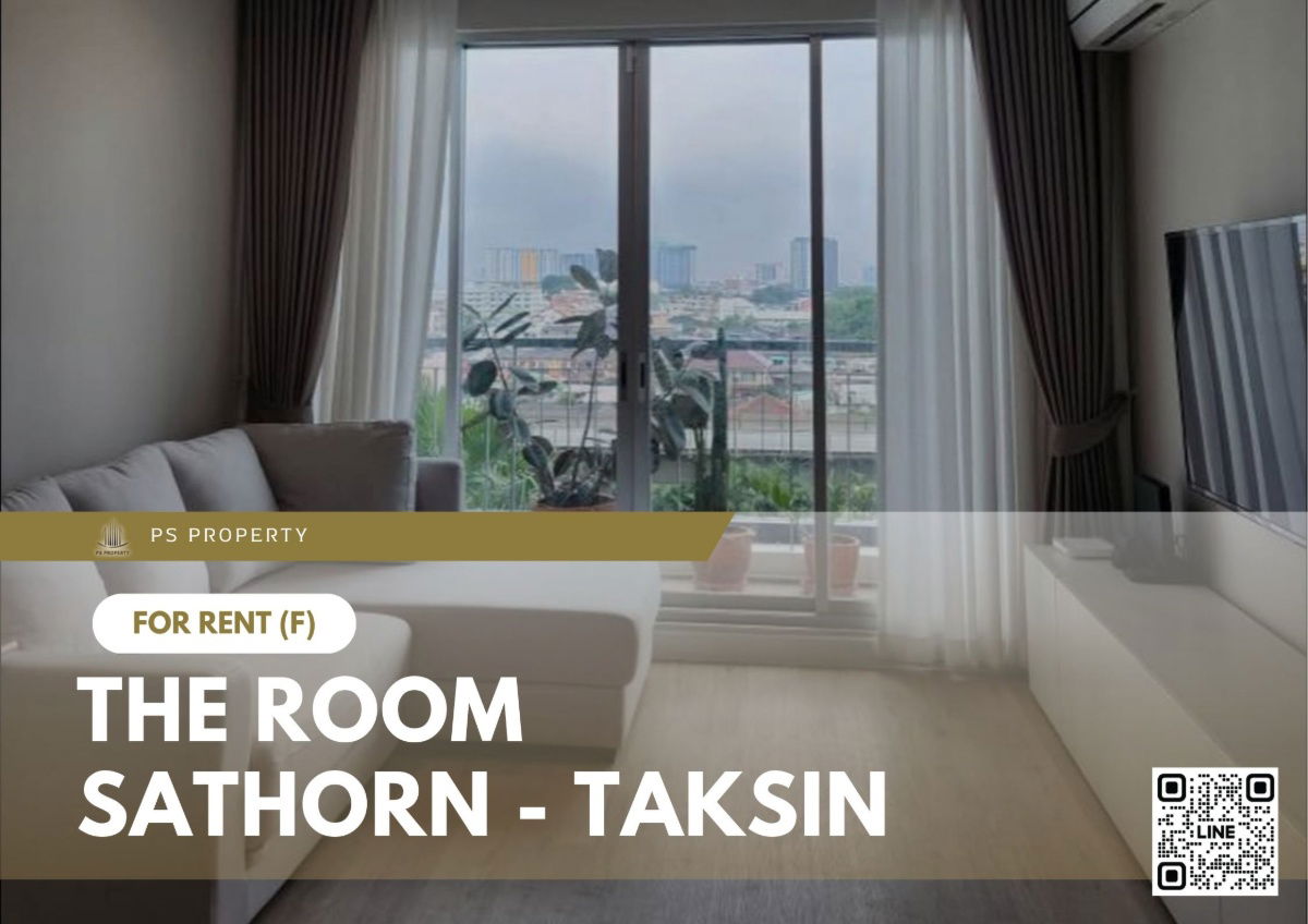 For rent ✨ The Room Sathorn - Taksin ✨ 2 bedrooms, 2 bathrooms, fully furnished and equipped, near BTS Saphan Taksin