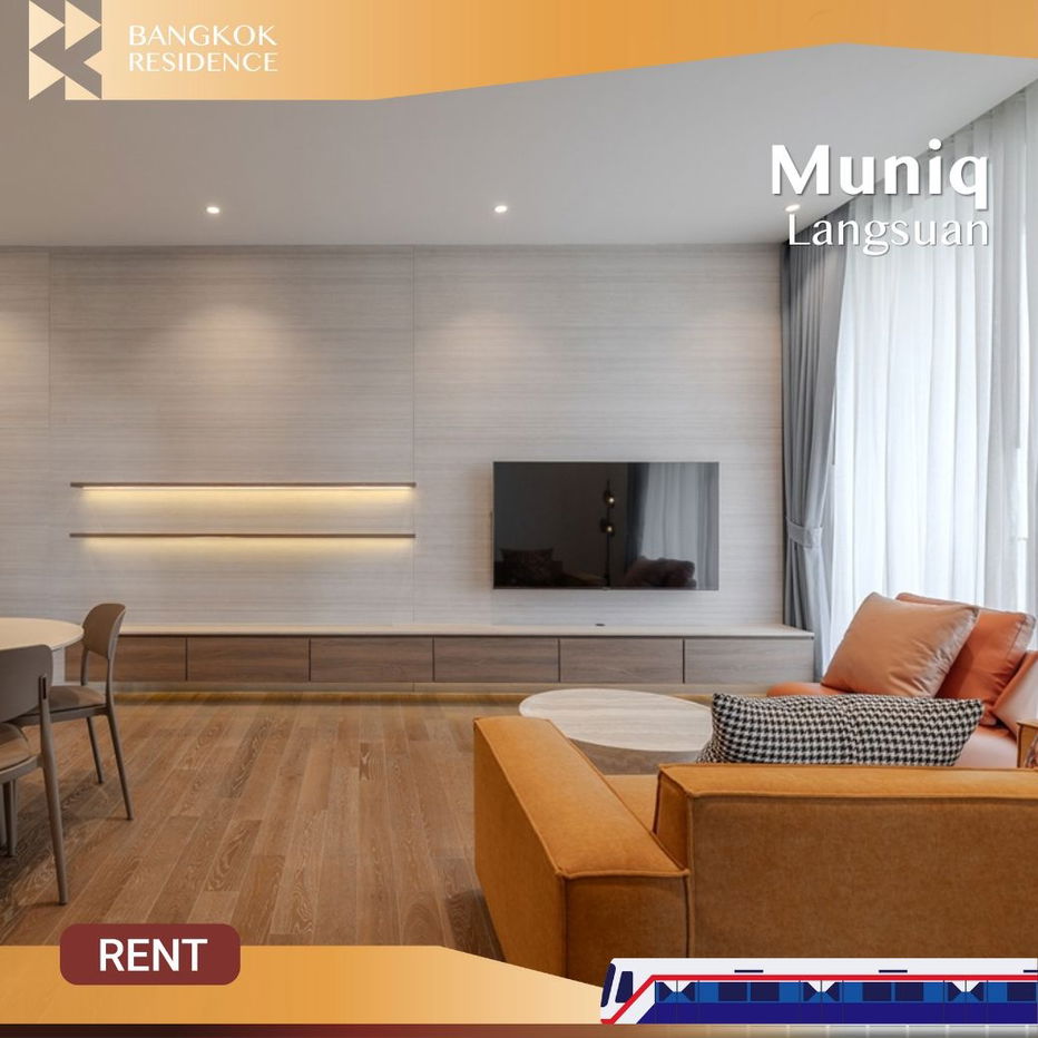 Muniq Langsuan 💎 Premium Lifestyle with Natural Light & Your Private Living in the City 🌿 Near BTS Ratchadamri