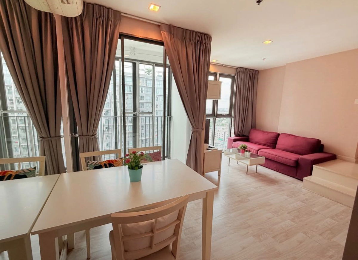 Ideo mobi sukhumvit 81 ☎️2床2浴复式 ‼️每月只需25000 ️现在可用🔆✅