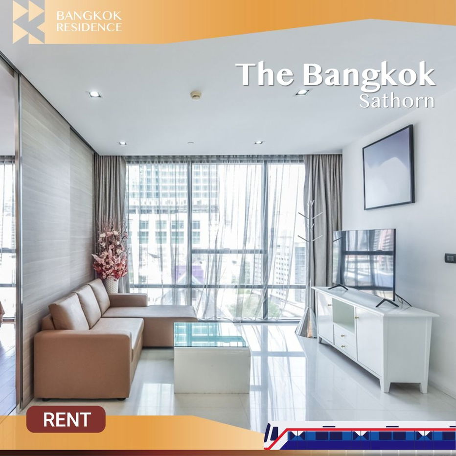 The Bangkok Sathorn 🌟 Elegant Unit with Fully Furnished 💥 Near BTS Surasak