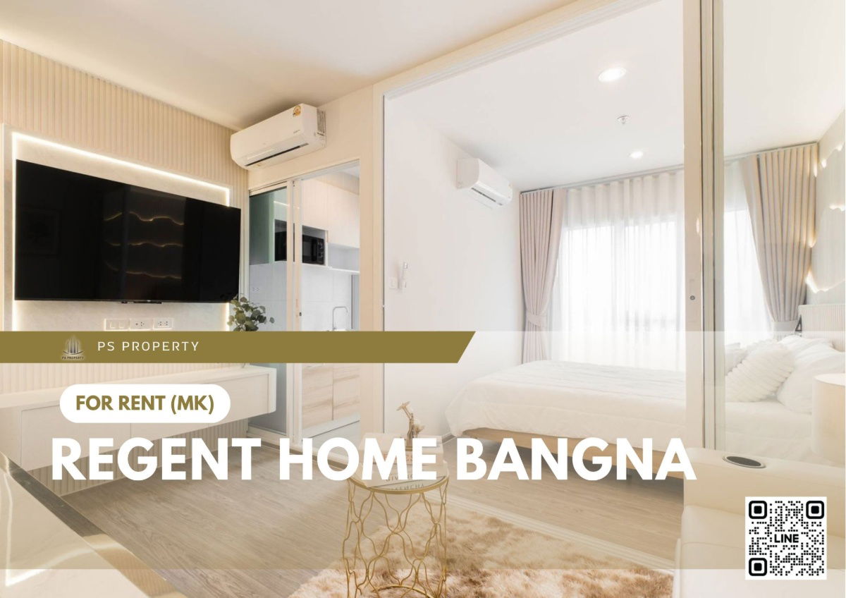 For rent 🔥 Regent home bangna 🔥 Fully furnished and equipped, near BTS Bangna