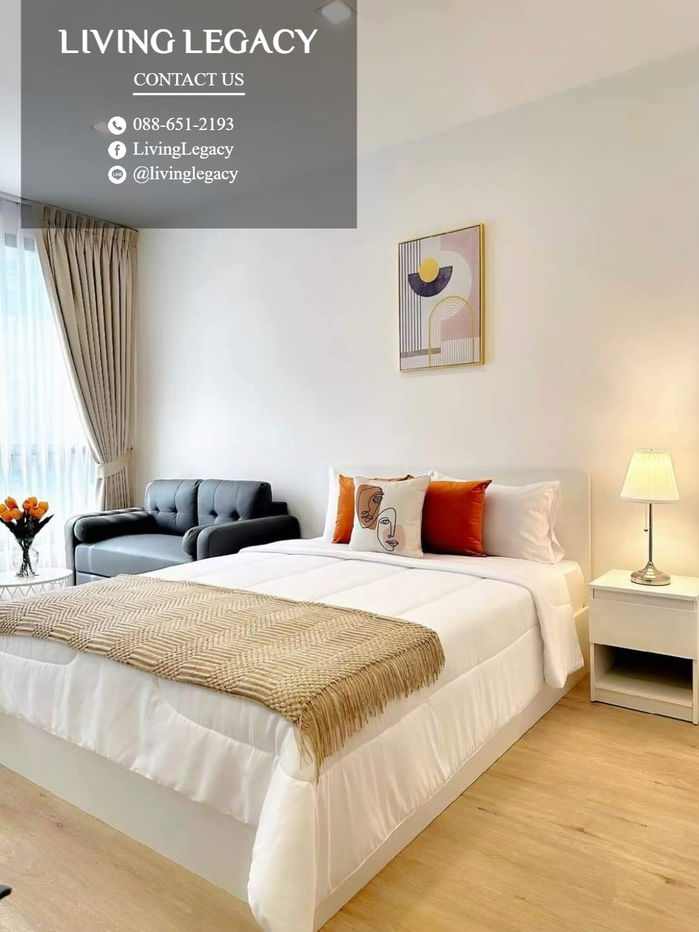 SN7BCD Condo For Rent The Rich Rama 9 - Srinakarin 26 Sq.M. Floor 14 line id : @livinglegacy