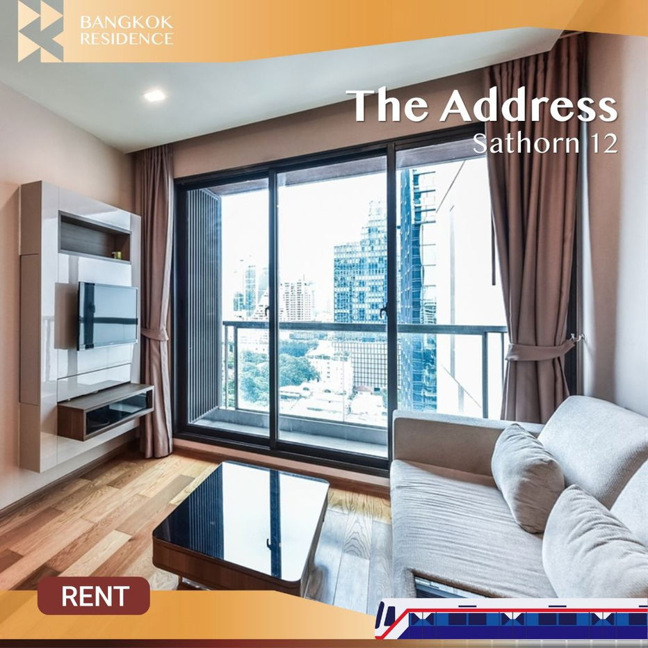 The Address Sathorn 12 ✨ Beautiful Fully-Furnished Unit, Great Value 💫Ner BTS Chong Nonsi