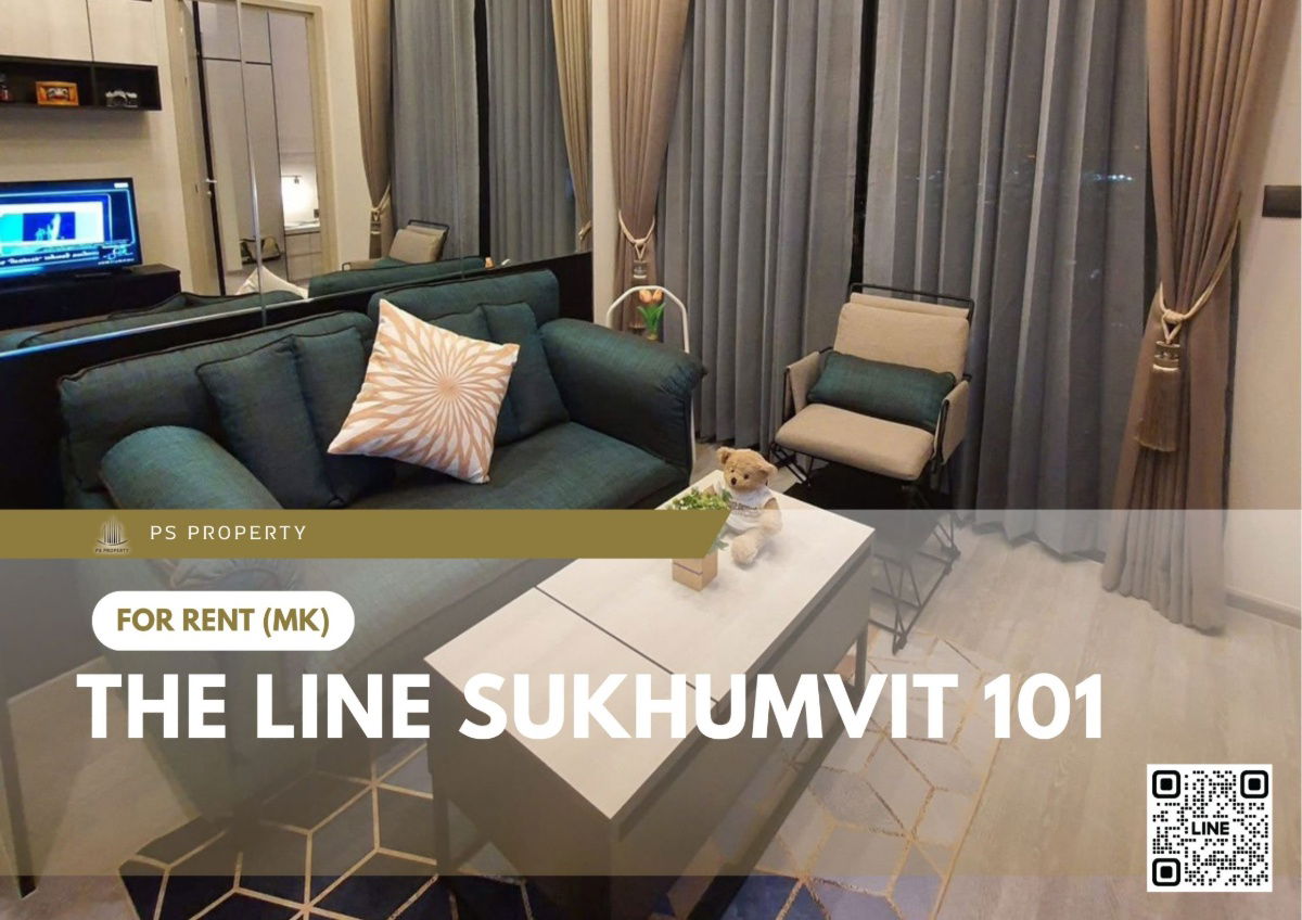 For rent 📍 THE LINE Sukhumvit 101 📍 Fully furnished and equipped, near BTS Punnawithi