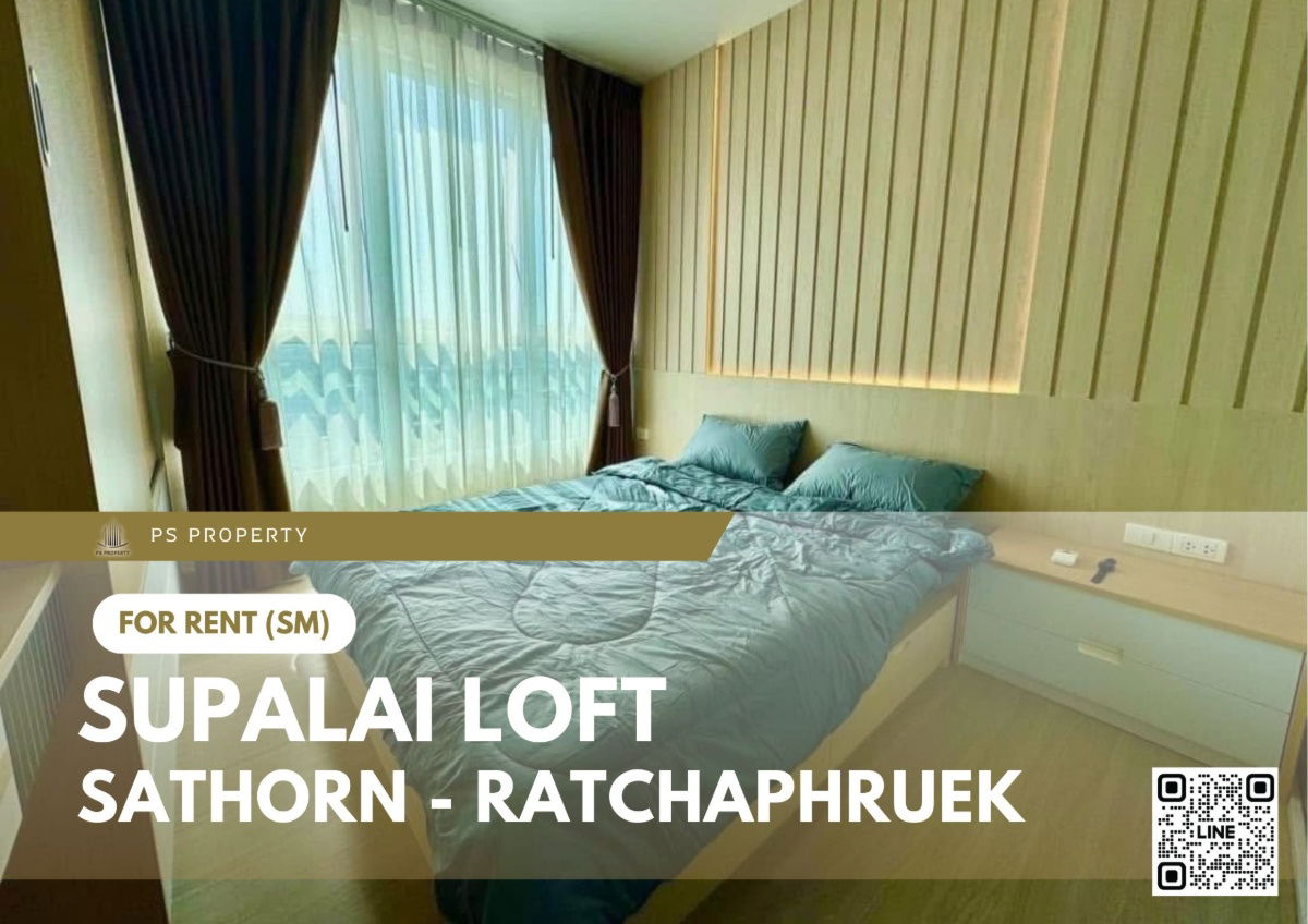 For rent 📍 Supalai Loft Sathorn - Ratchaphruek 📍 Fully furnished and equipped, near BTS Bang Wa