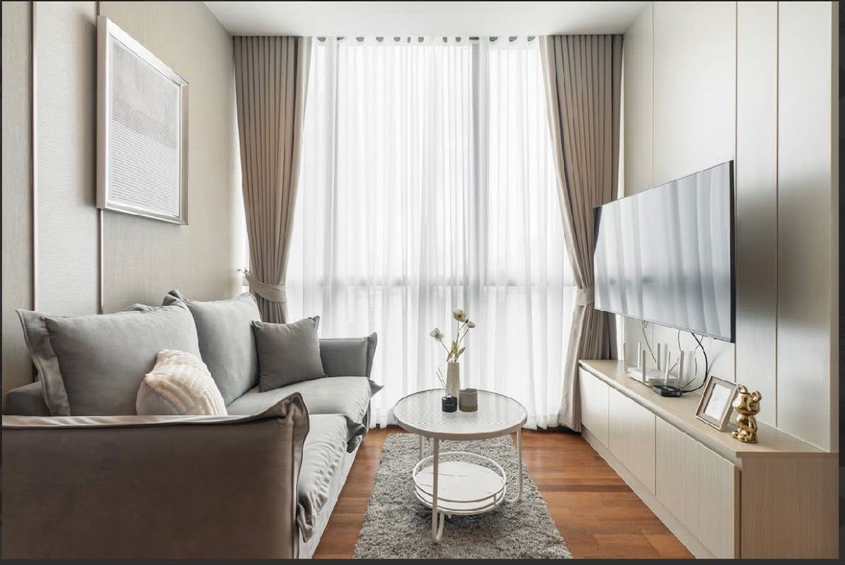 1 bedroom, 1 bathroom, 35 sqm., 18th floor, city view, 23,000 baht/month Wish Signature Midtown Siam, near BTS Ratchathewi, only 300 meters.