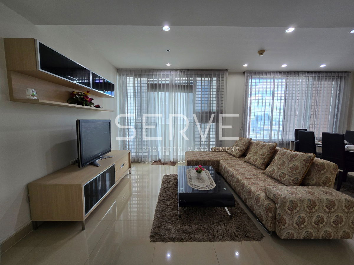 🔥75K🔥- 2 Beds 2 Baths with Bathtub 100.87 sq.m. High Fl. 20+ Good Location BTS Phrom Phong 50 m. at Siri Residence Condo / For Rent