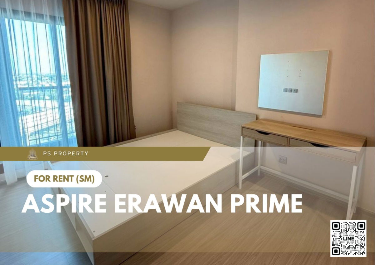 For rent 📍 Aspire Erawan Prime 📍 Fully furnished and equipped, near BTS Erawan