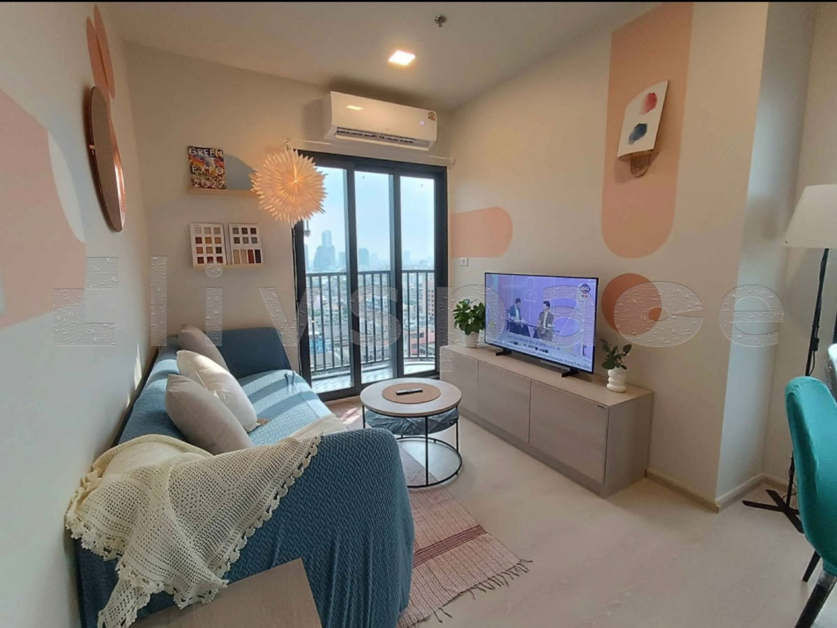 ▚ LD266ツ ให้เช่า Flo by Sansiri [The Best Unit] 2 Bed ⭐ หันหน้าทิศใต้ (ลมดีที่สุด) วิวแม่น้ำ 270° ไม่มีกำแพงร่วม 32k