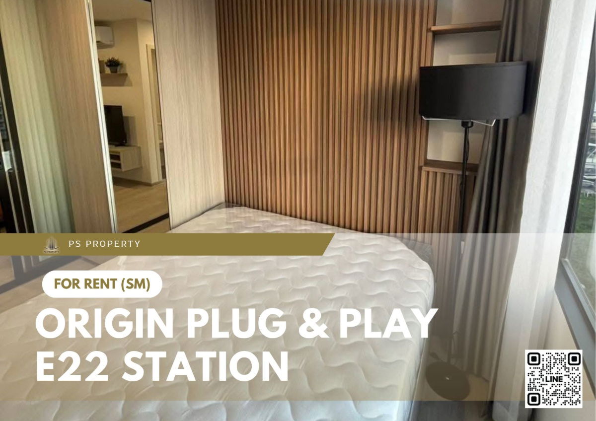 For rent 📍 Origin Plug & Play E22 Station 📍 Fully furnished and equipped, near BTS Sai Luat