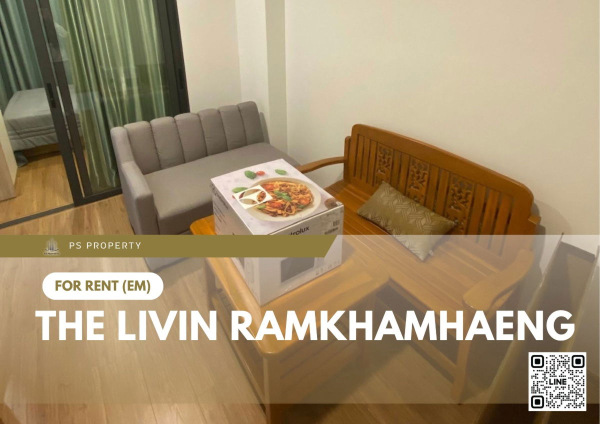 For rent ✨ The Livin Ramkhamhaeng ✨ near MRT Interchange Lamsalee, fully furnished and equipped with appliances