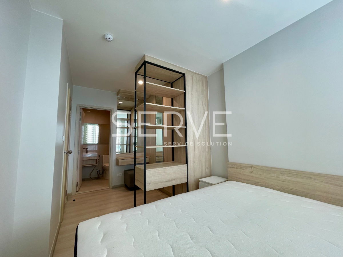 1 Bed Large Room Unbloock View Nice Room Fully furnished Good Location 20 Steps From MRT Si La Salle Station  @ Nue Noble Srinakarin Lasalle