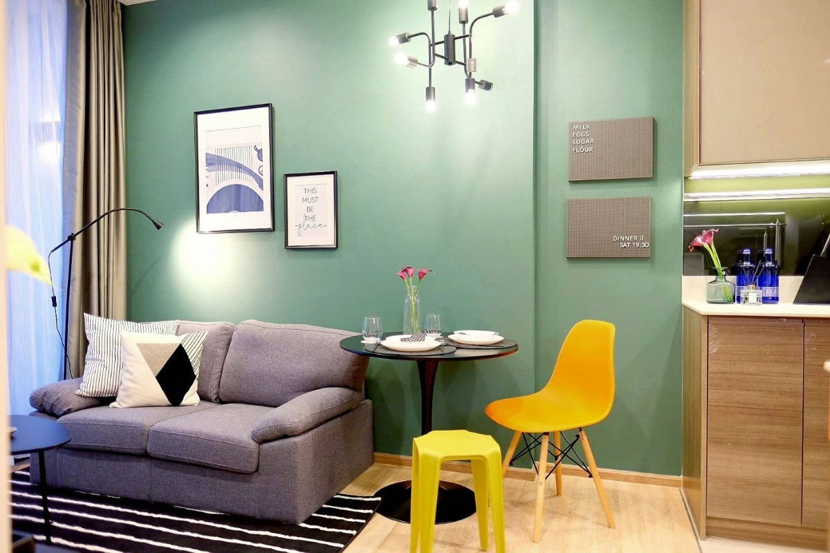 ငှားရန်ရှိသော ကွန်ဒို THE LINE PHAHON - PRADIPAT Building 1, Floor 31,1 bed room, room size 34.00 sqm