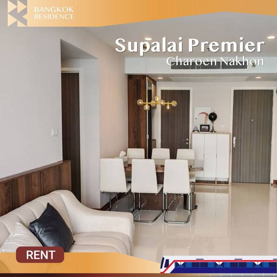 Rare Find! Supalai Premier Charoen Nakhon 💎Beautiful unit, never rented before 💖 Close to BTS Khlong San