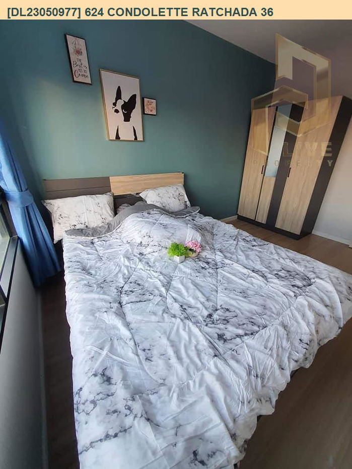 DL23050977 Condo for rent, 624 Condolette Ratchada 36 near MRT ลาดพร้าว, ready to move in, call urgently 0842740999 LineID @523dslwi