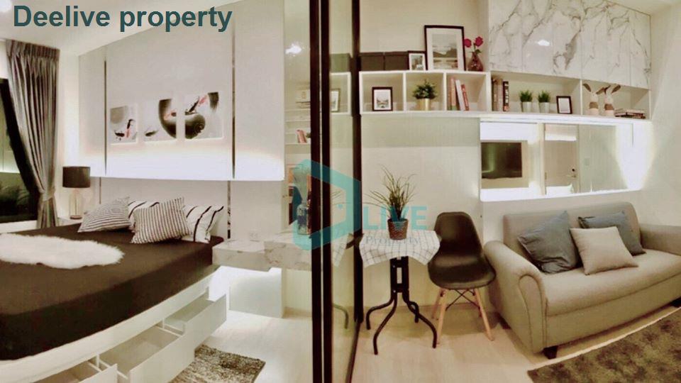 DL001327 Condo for rent, Life Asoke - Rama 9 near MRT พระราม 9, ready to move in, call urgently 0653619502 LineID @534wlwof