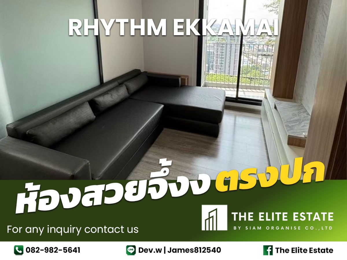 🔑✨ Exclusive Offer – Fully Furnished Condo at RHYTHM EKKAMAI