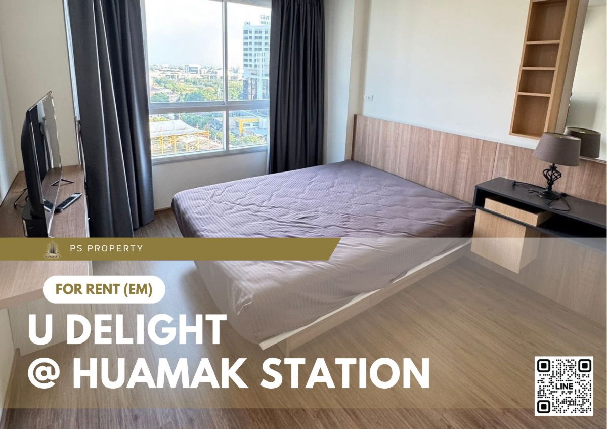 For rent ✨ U Delight @ Huamak Station ✨ Fully furnished and equipped, near The Mall Ramkhamhaeng